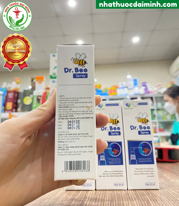 Xịt Họng Keo Ong Dr. Bee Doctor Care Lọ 20ml - Hình ảnh 3