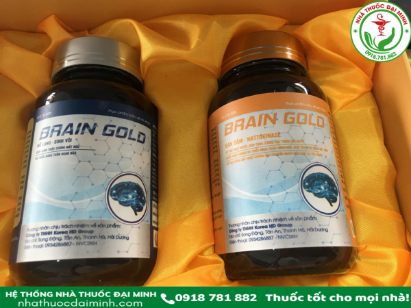 VIÊN UỐNG BỔ NÃO BRAIN GOLD ĐAN SÂM, THÔNG ĐỎ - Hình ảnh 2