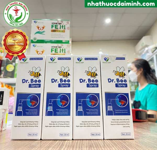 Xịt Họng Keo Ong Dr. Bee Doctor Care Lọ 20ml - Hình ảnh 2