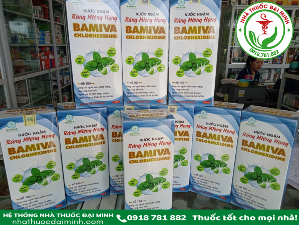 NƯỚC NGẬM RĂNG MIỆNG BAMIVA CHLORHEXDINE