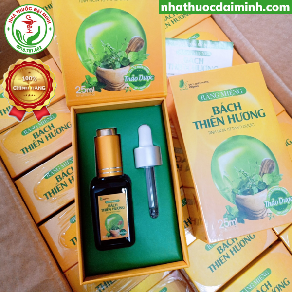 Tinh Dầu Răng Miệng Bách Thiên Hương 25ml - Hỗ Trợ Các Bệnh Răng Miệng, Giảm Hôi Miệng, Sâu Răng