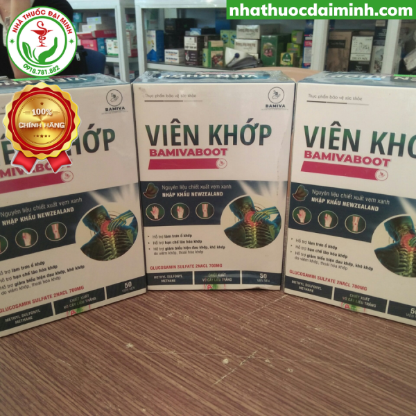 Viên Khớp BamivaFoot Hộp 50 Viên - Hỗ Trợ Làm Trơn Ổ Khớp, Hạn Chế Lão Hóa Khớp - Hình ảnh 4