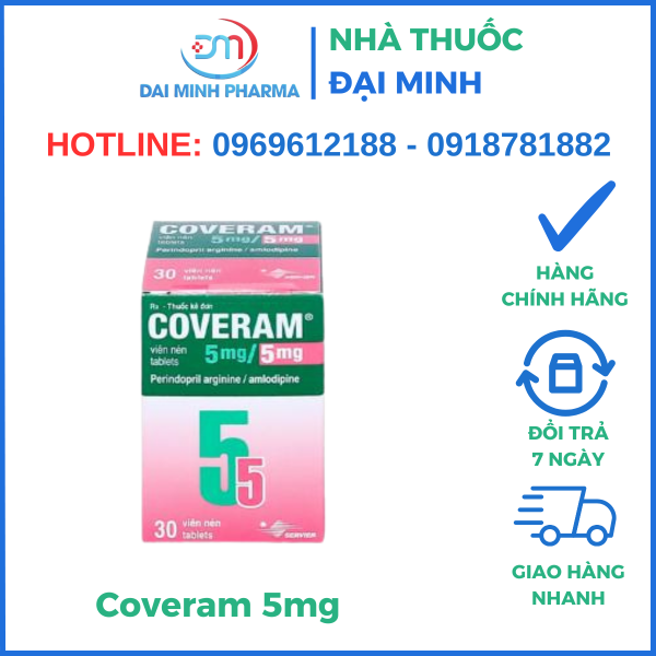 Thuốc Điều Trị Huyết Áp Coveram 5mg - Hình ảnh 2