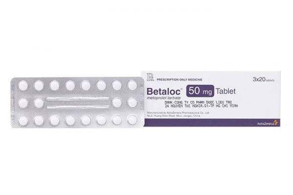 THUỐC ĐIỀU TRỊ CAO HUYẾT ÁP, ĐAU THẮT NGỰC BETALOC ZOK 50MG