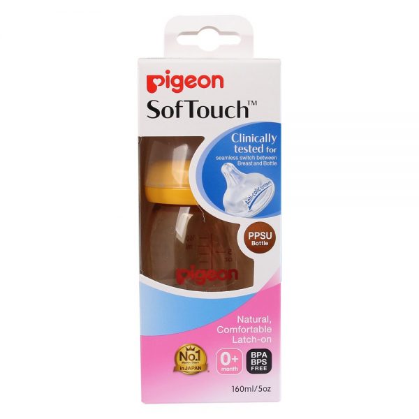 BÌNH SỮA PIGEON SOFT TOUCH PPSU PLUS 160ML - Hình ảnh 3