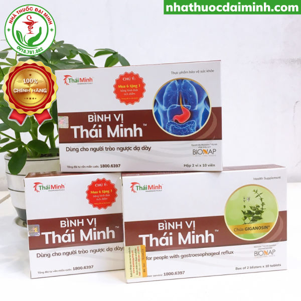 Bình Vị Thái Minh Hộp 20 Viên – Ngăn Trào Ngược, Lành Vết Loét Dạ Dày - Hình ảnh 3