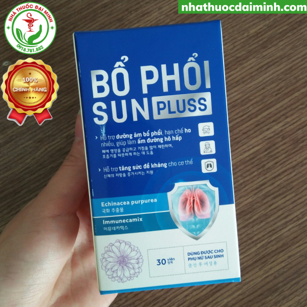 Bổ Phổi Sun Pluss Lọ 30 Viên - Dưỡng Âm Bổ Phổi, Giảm Ho, Ấm Đường Hô Hấp - - Hình ảnh 6