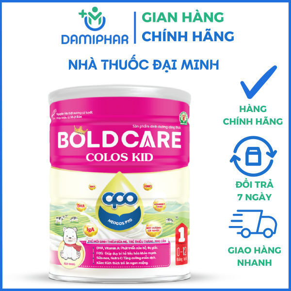 Sữa Bold Care Colos Kid 1 900g - Bổ Sung Dưỡng Chất Cho Trẻ Mới Sinh, Thiếu Tháng Và Nhẹ Cân