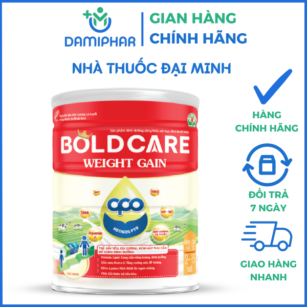 Sữa Dinh Dưỡng Bold Care Weight Gain 900g - Giúp Ăn Ngon Miệng, Tăng Cân, Tăng Đê Kháng