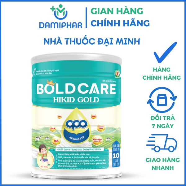 Sữa Care Hikid Gold 900g - Tăng Cường Chiều Cao, Cân Nặng, Phát Triển Trí Não