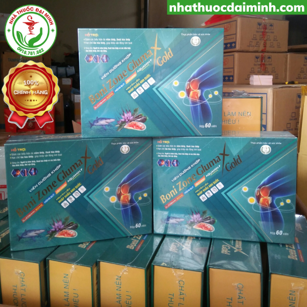 Viên Dưỡng Khớp Boni Zone Glumax Gold Hộp 60 Viên