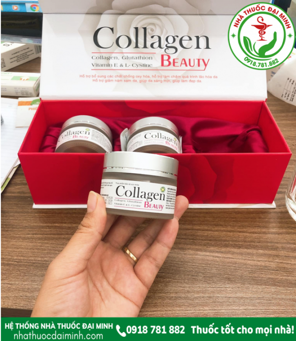 VIÊN UỐNG Collagen Beauty Hộp 3 Lọ - TRẮNG DA CHỐNG LÃO HÓA - Hộp 3 lọ x 15 viên - Hình ảnh 4