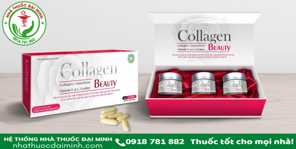 VIÊN UỐNG Collagen Beauty Hộp 3 Lọ - TRẮNG DA CHỐNG LÃO HÓA - Hộp 3 lọ x 15 viên - Hình ảnh 2