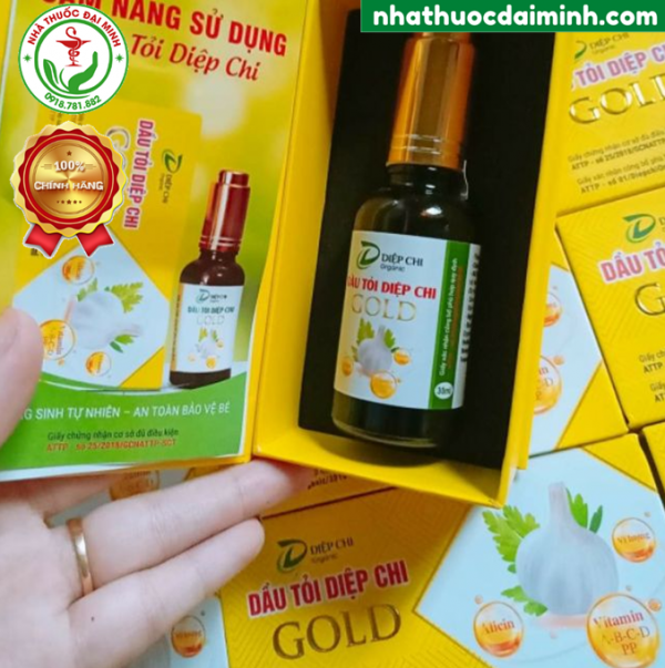 Dầu Tỏi Diệp Chi Gold 30ml - Hỗ Trợ Giảm Ho, Cảm, Sổ Mũi, Nghẹt Mũi Cho Bé - Hình ảnh 3