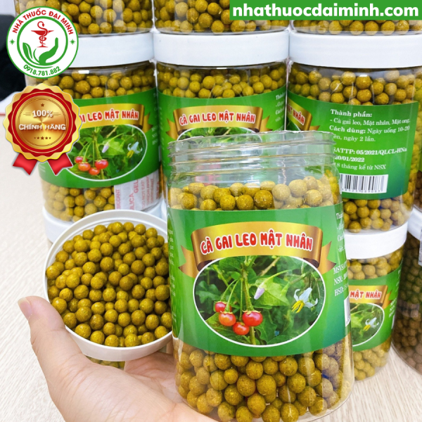 Viên Cà Gai Leo Mật Nhân 500g - Hỗ Trợ Tốt Cho Gan, Thanh Lọc Cơ Thể