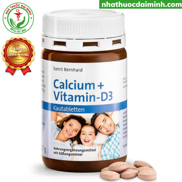 CANXI KẸO SOCOLA CALCIUM + VITAMIN D3 KAPPSELN - Hình ảnh 2