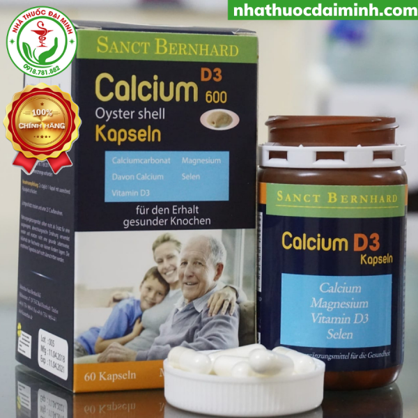 Calcium D3 Kapseln - Viên Uống Hỗ Trợ Bổ Sung Canxi Vượt Trội