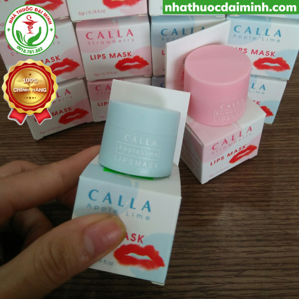 Mặt Nạ Môi Calla Lips Mask Lọ 5g - Dưỡng Môi Calla - Còn hàng,Hồng - Hình ảnh 4