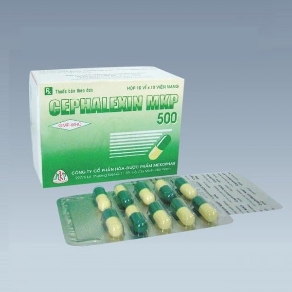 CEPHALEXIN MKP 500 - Hộp 10 vỉ x 10 viên nang