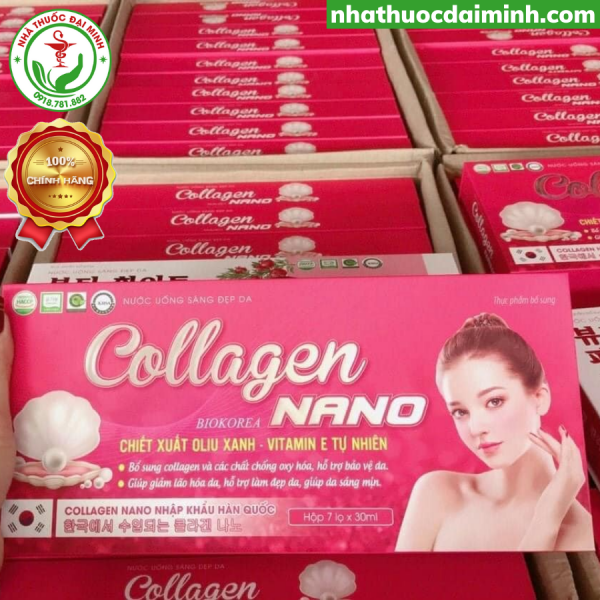 Nước Uống Sáng Đẹp Da Collagen Nano Hàn Quốc- Giúp Da Trắng Sáng, Giảm Thâm Nám