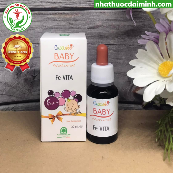 Sắt Nhỏ Giọt Cucciolo Baby Natural Fe VITA Lọ 20 ml - - Hình ảnh 4