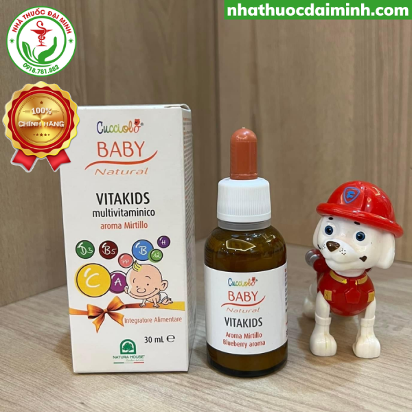 Vitamin Tổng Hợp Cucciolo Baby Natural VITAKIDS Multivitamin Lọ 30 ml - Hình ảnh 2