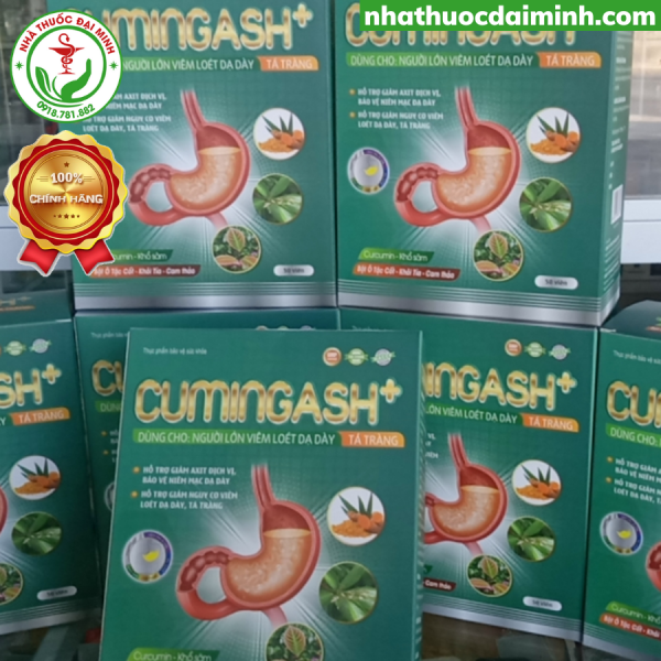 Viên Uống Cumingash+ Hộp 50 Viên - Giảm Các Triệu Chứng Dạ Dày, Tá Tràng - Hình ảnh 3