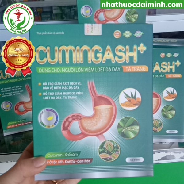 Viên Uống Cumingash+ Hộp 50 Viên - Giảm Các Triệu Chứng Dạ Dày, Tá Tràng