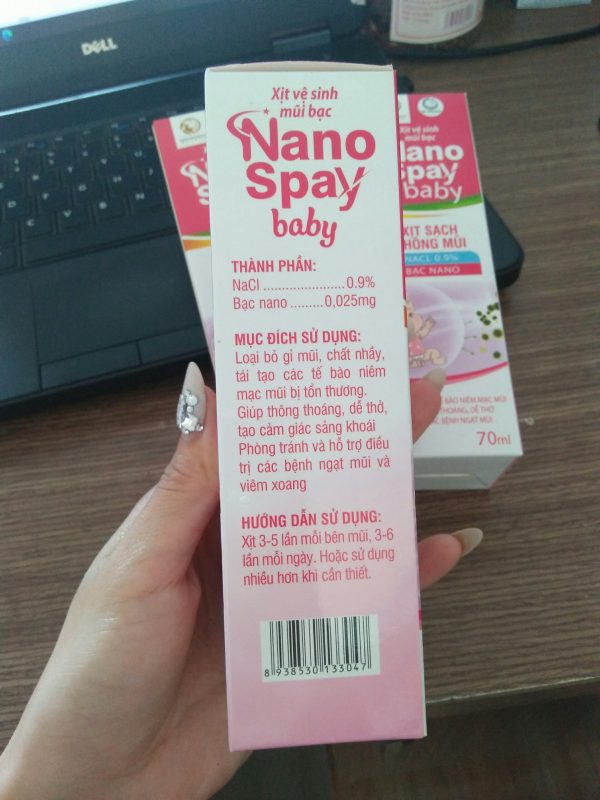 Xịt Mũi Cho Trẻ Nano Spay Baby 70ml - Hình ảnh 3