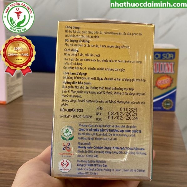 Cốm Lợi Sữa Tasuamum Gold - Hỗ Trợ Tăng Tiết Sữa, Giảm Tắc Tia Sữa, Phục Hồi Sức Khỏe Sau Sinh - Hình ảnh 3