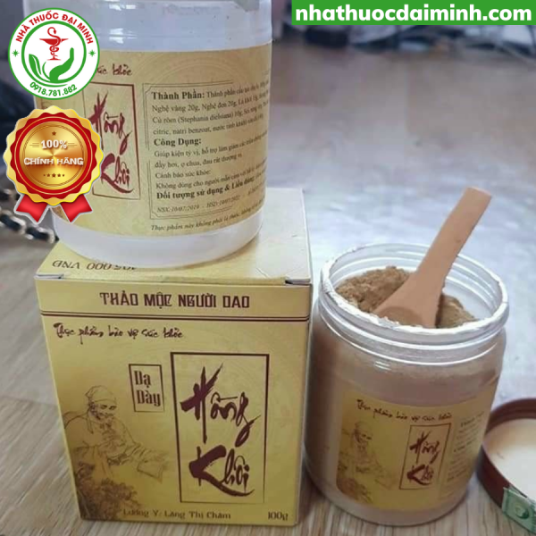 Dạ Dày Hồng Khôi Lọ 100g - Giảm Ợ Hơi, Ợ Chua, Giảm Các Triệu Chứng Bệnh Dạ Dày - Còn hàng - Hình ảnh 2