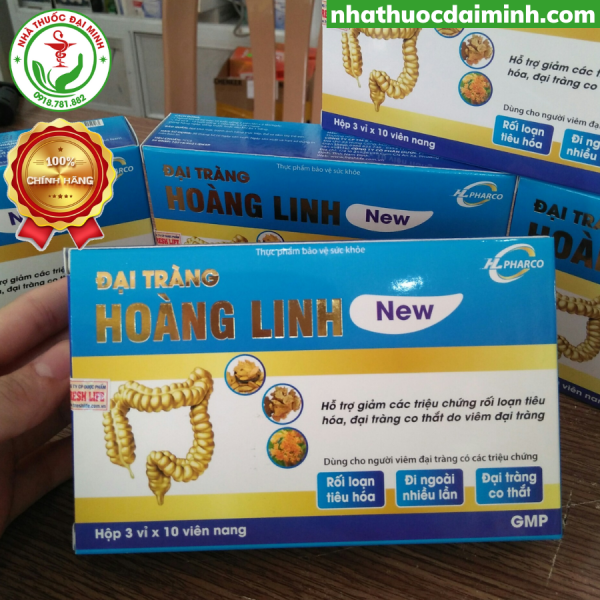 ĐẠI TRÀNG HOÀNG LINH - HỖ TRỢ GIẢM TRIỆU CHỨNG VIÊM ĐẠI TRÀNG CẤP VÀ MÃN TÍNH - Hộp 3 vỉ x 10 viên nang - Hình ảnh 2