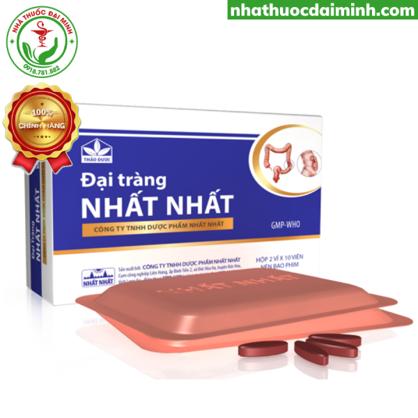 Đại Tràng Nhất Nhất Hộp 20 Viên - Hỗ Trợ Bệnh Đại Tràng, Tiêu Chảy, Rối Loạn Tiêu Hóa