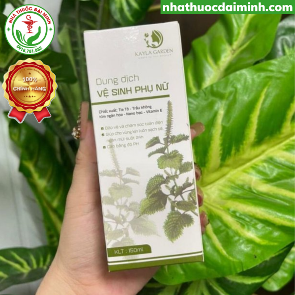 Dung Dịch Vệ Sinh Phụ Nữ Tía Tô Trầu Không Kayla Garden 150ml - Hình ảnh 2