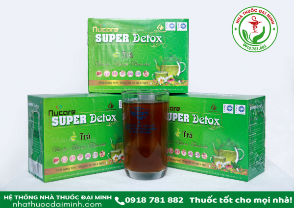 TRÀ SUPER DETOX NUCARE HỘP 30 GÓI - THẢI ĐỘC, THẢI MỠ, THANH NHIỆT - Hình ảnh 5