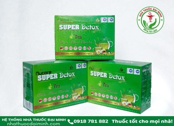 TRÀ SUPER DETOX NUCARE HỘP 30 GÓI - THẢI ĐỘC, THẢI MỠ, THANH NHIỆT - Hình ảnh 7