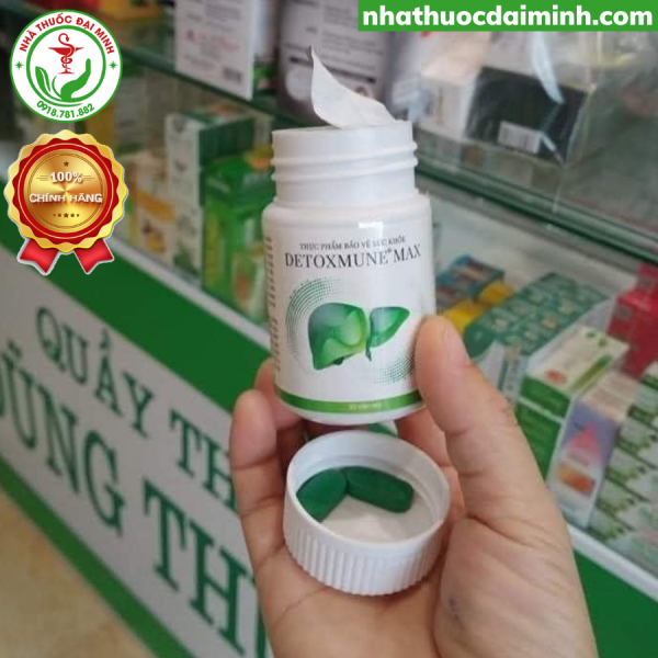 Viên Uống Detoxmune Max Lọ 30 Viên - Hỗ Trợ Bảo Vệ Gan - Hình ảnh 2