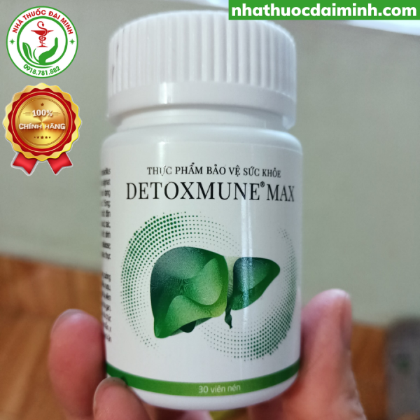 Viên Uống Detoxmune Max Lọ 30 Viên - Hỗ Trợ Bảo Vệ Gan