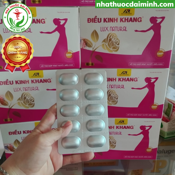 Điều Kinh Khang Lux Natural Hộp 30 Viên - Hỗ Trợ Điều Hòa Kinh Nguyệt - Hình ảnh 2