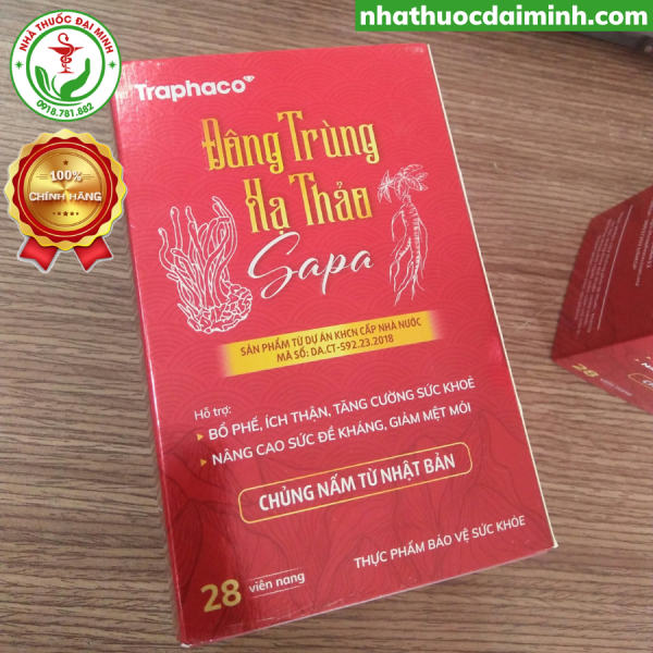 Viên Nang Đông Trùng Hạ Thảo Sapa Lọ 28 Viên - Hình ảnh 6