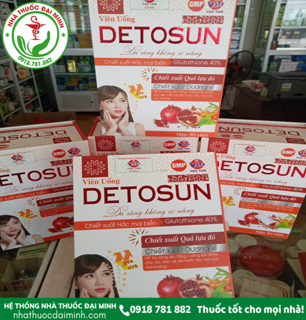 VIÊN UỐNG DETOSUN - DA SÁNG KHÔNG SỢ NẮNG - Hình ảnh 4