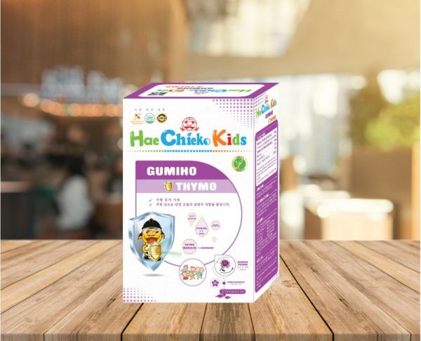 TĂNG SỨC ĐỀ KHÁNG CHO BÉ, GIẢM NGUY CƠ VIÊM ĐƯƠNG HÔ HẤP HeaChieko Kids GUMIHO THYMO - Hình ảnh 2