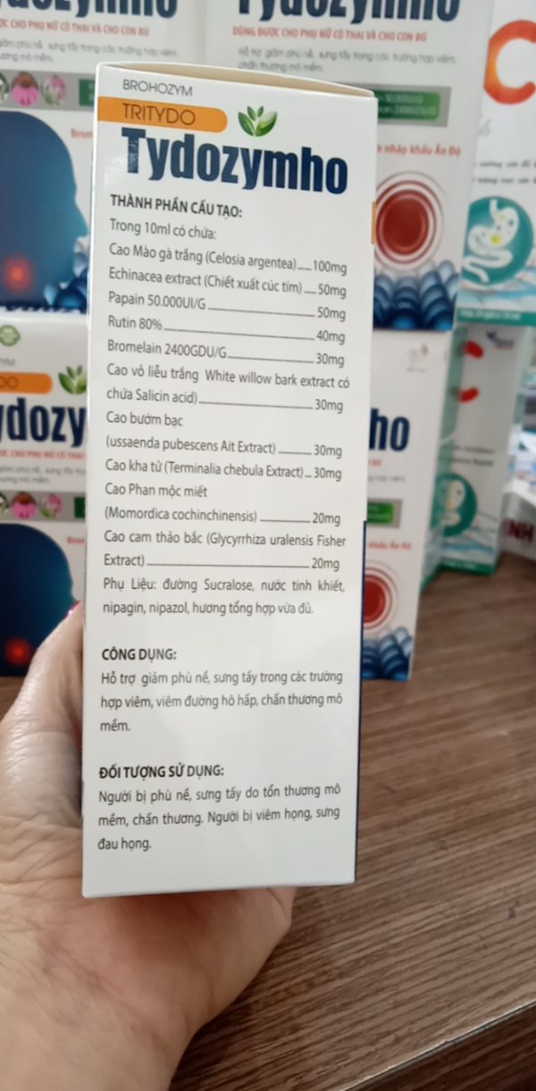 BROHOZYM TRITYDO TYDOZYMHO - GIẢM VIÊM, CHỐNG SƯNG - Hình ảnh 3