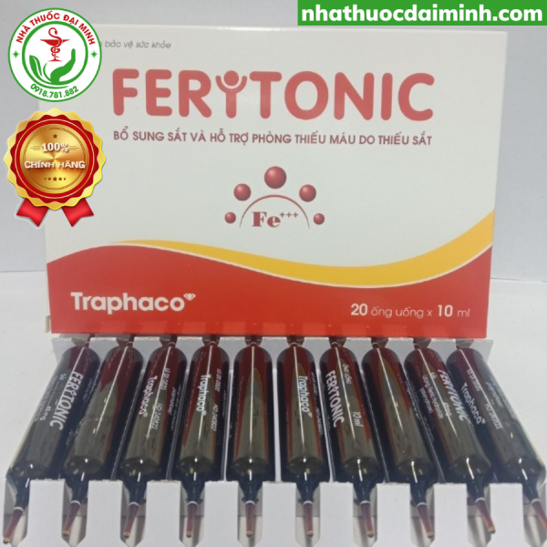 Sắt Nước Feritonic Traphaco Hộp 20 Ống - Hình ảnh 3