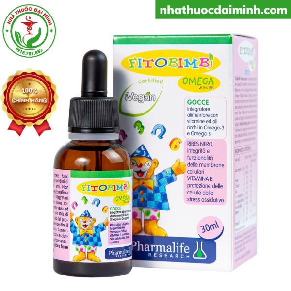 Fitobimbi Omega Junior Lọ 30ml - Siro Bổ Não, Sáng Mắt Cho Bé - - Hình ảnh 2