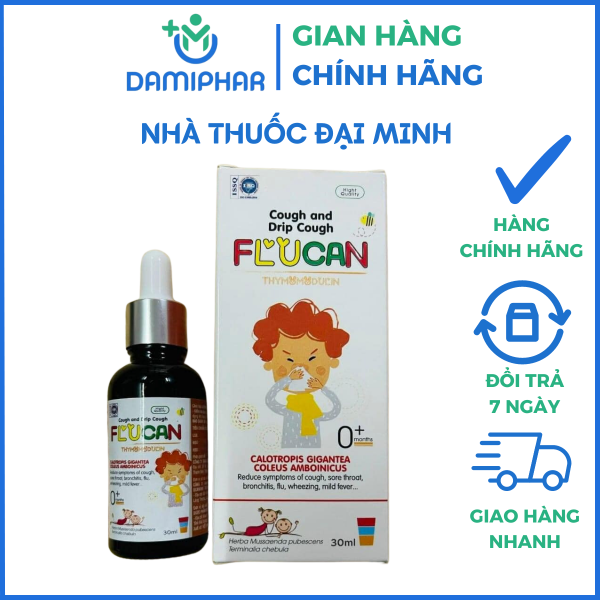 Ho Cảm Nhỏ Giọt Flucan Lọ 30ml - Giảm Ho, Viêm Họng, Viêm Phế Quản - Hình ảnh 3