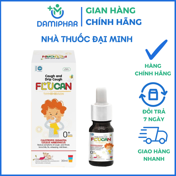 Ho Cảm Nhỏ Giọt Flucan Lọ 30ml - Giảm Ho, Viêm Họng, Viêm Phế Quản - Hình ảnh 2