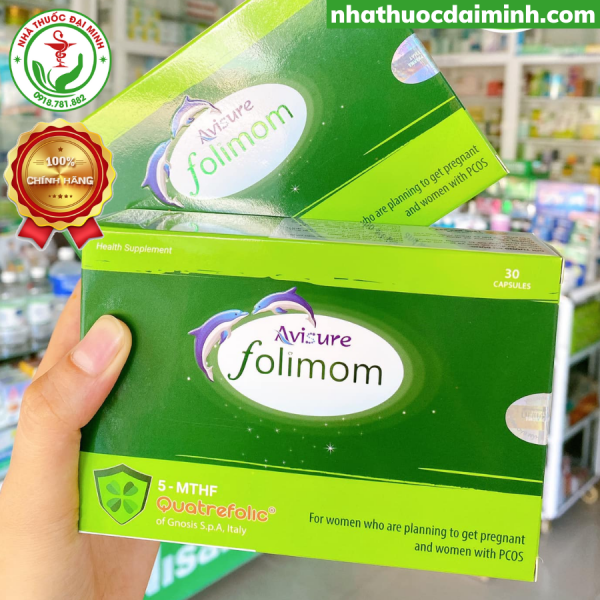 Avisure Folimom Hộp 30 Viên - hỗ trợ tăng khả năng thụ thai ở phụ nữ bị buồng trứng đa nang - - Hình ảnh 3