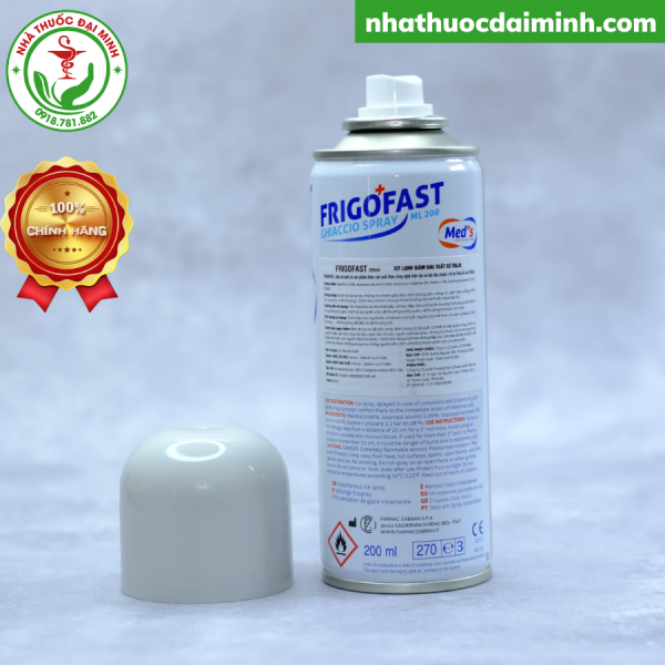 Xịt Lạnh Frigofast Spray Lọ 200ml - Làm Lạnh, Giảm Đau Tức Thì - Hình ảnh 4