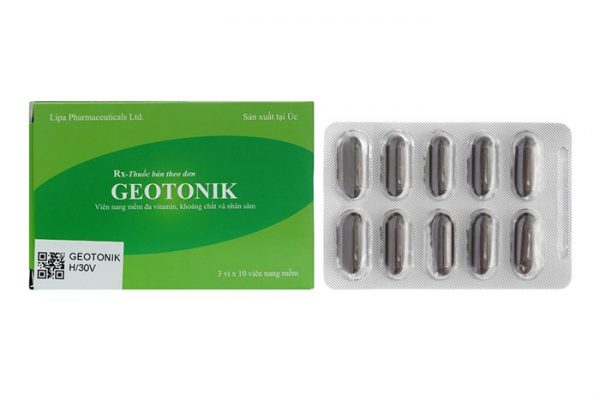 GEOTONIK - BỔ SUNG ĐA VITAMIN, KHOÁNG CHẤT VÀ NHÂN SÂM